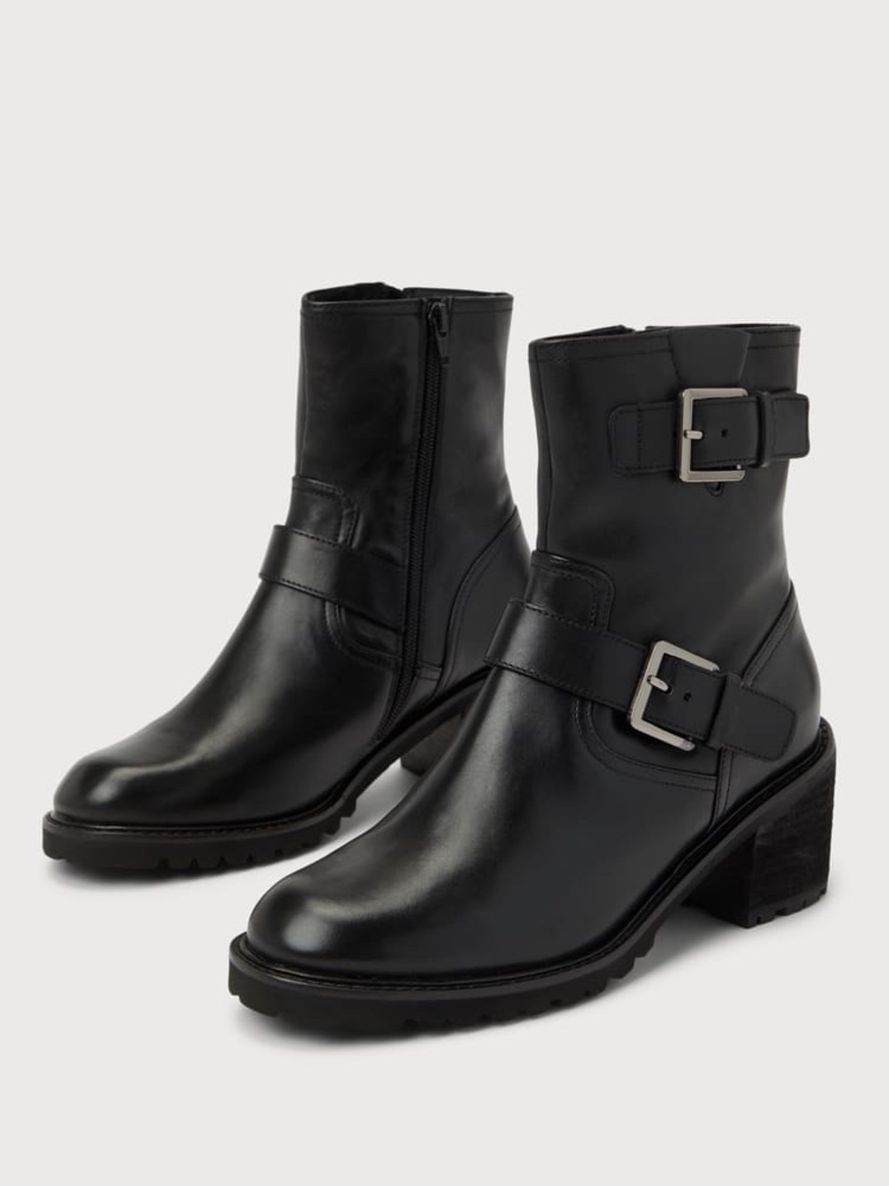 Seychelles Run Free Black Leather Buckle Ankle Moto Boots Women’s Size 10 New